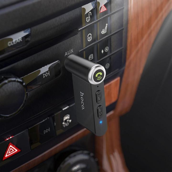 Produktbild Hoco - Audio Adapter Bluetooth Magic Music (E58) - Aux Jack 3.5mm - Black (Empfänger)