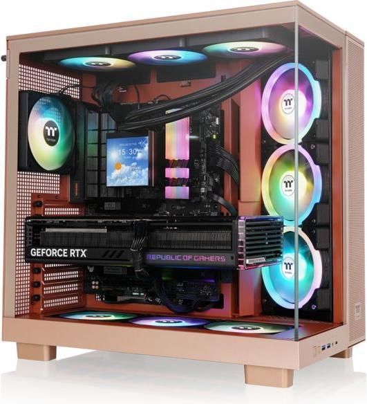 Actual product image Thermaltake Tt View 380 XL TG ARGB Gravel Sand (mATX, Mini-ITX, ATX)