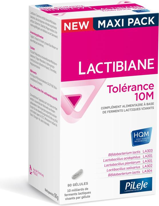 Immagine prodotto Lactibiane Tolleranza 10M Caps (90 Pezzo/i, Pillole, 93 g)