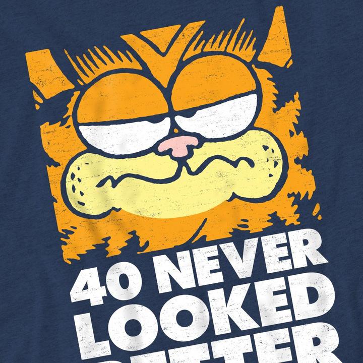 Actual product image Garfield Unisex Adult 40 Looks T-Shirt (XL)