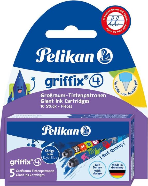 Produktbild Pelikan Tintenpatrone Griffix 4001 P1R/5/2B n sw (Füllertinte, Königsblau)