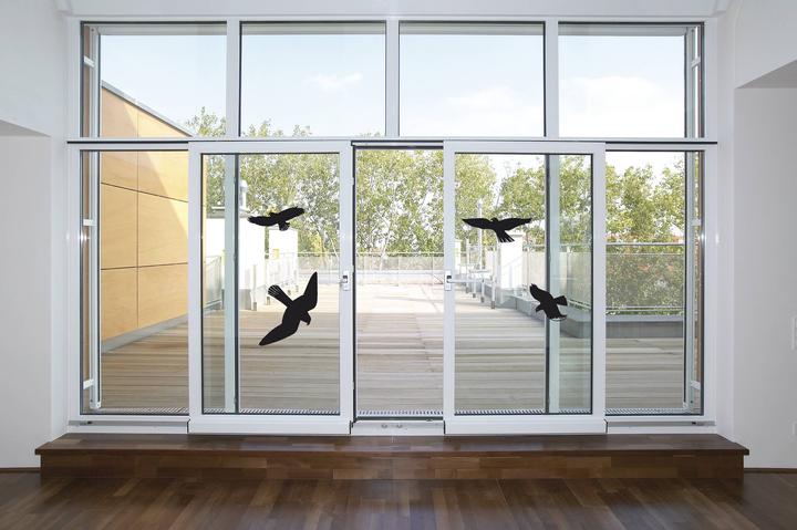 Actual product image HERMA Warning birds stickers