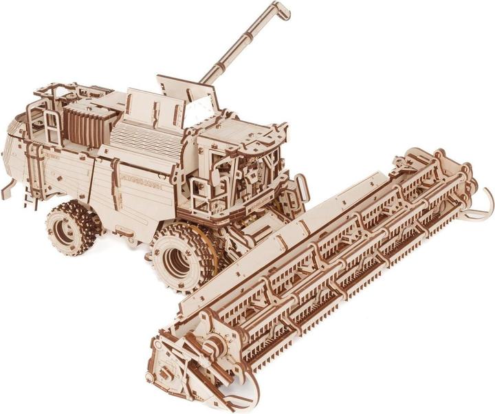 Actual product image Eco Wood Art Harvesting combine harvester