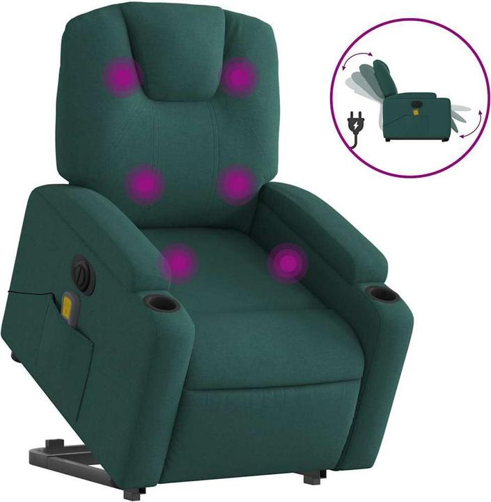 Immagine prodotto VidaXL Poltrona massaggiante elettrica con tessuto di supporto