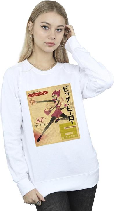 Immagine prodotto Disney Big Hero 6 Baymax Honey Lemon Newspaper Felpa Donna (M)