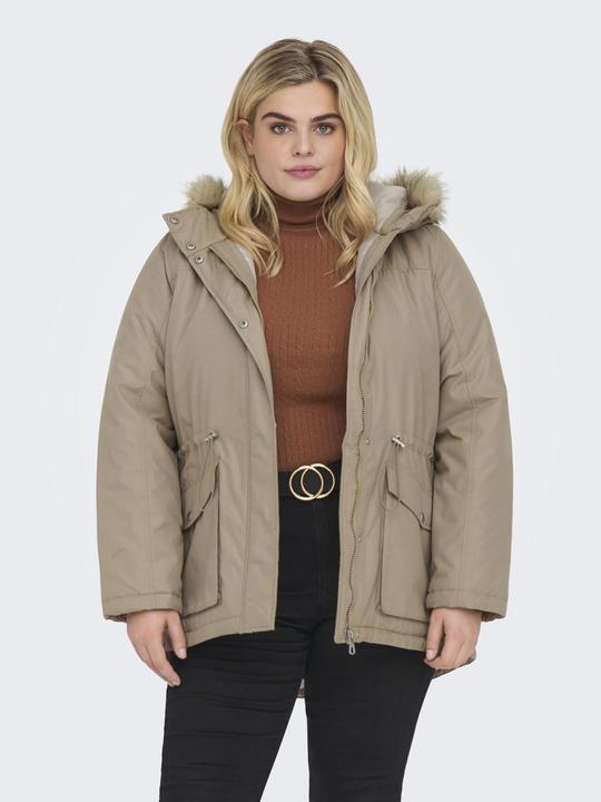 Produktbild Only Kapuze mit abnehmbarem Kunstfell-Rand Curve Parka Langer Parka (M)