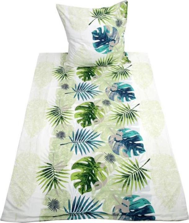 Image du produit HTI-Living Parure de lit 2 pièces 135 x 200 Monstera (Set de linge de lit, 135 x 200 cm)
