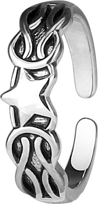 Produktbild Hollywood Body Jewelry Ring silber geflochten und Stern (47)