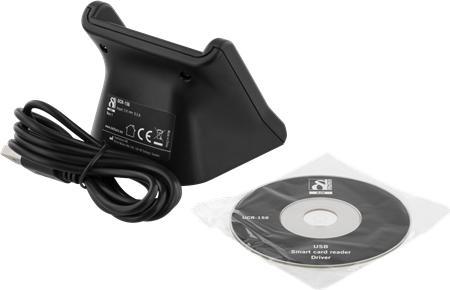 Actual product image Deltaco Smart card reader (USB 2.0)