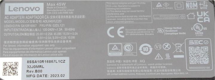 Produktbild Lenovo 45-W-Standardnetzteil (USB Typ-C) (45 W)