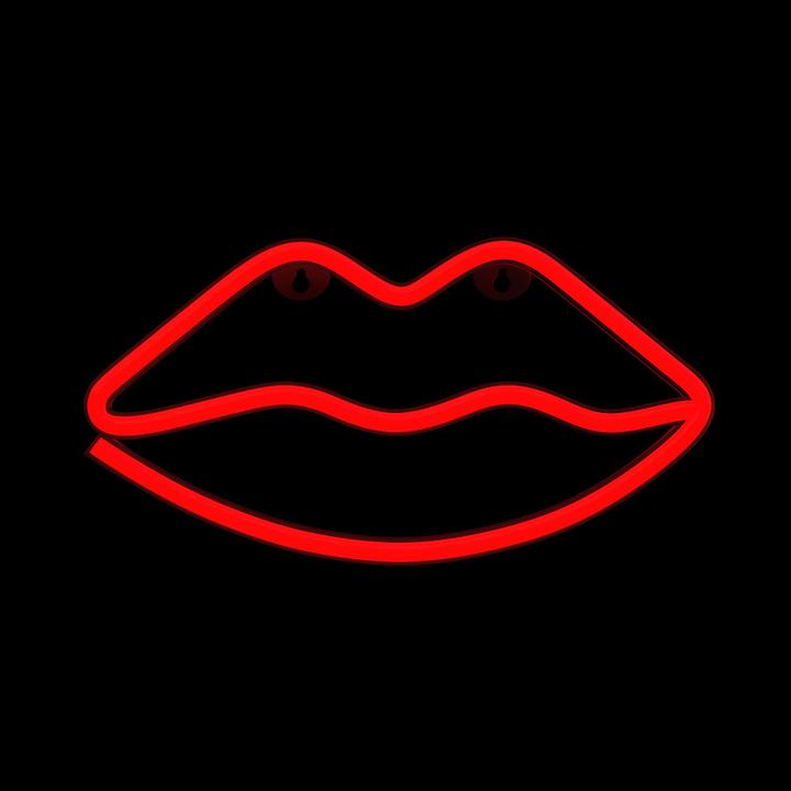 Image du produit Forever Light Lampe LED Néon LIPS rouge Bat + USB FLNEO8 (2 cm)