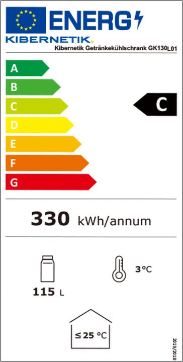 Energie-Label Kibernetik Gk130l01 (115 l)