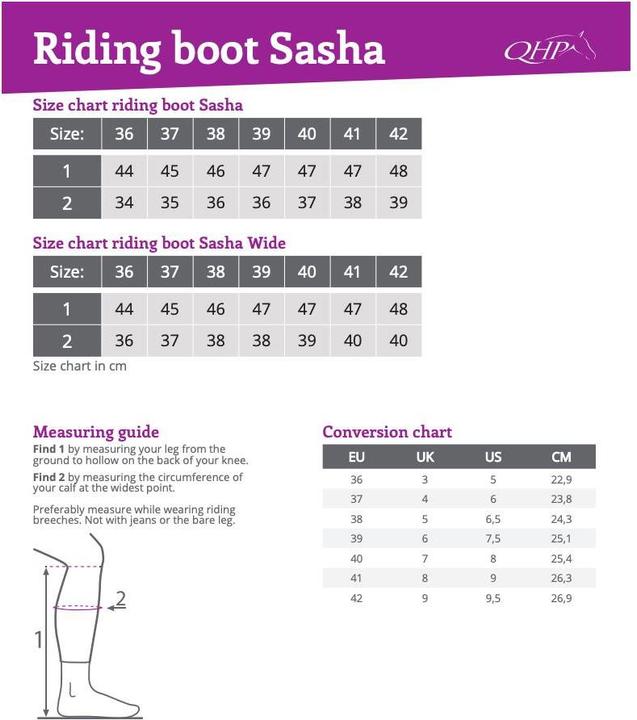 Image du produit Qhp Bottes d'équitation Sasha (39)