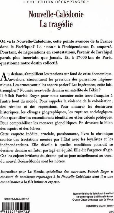 Immagine prodotto Cerf-Dellier Nouvelle-Calédonie : la tragédie (Francese, Roger Patrick, 2024)