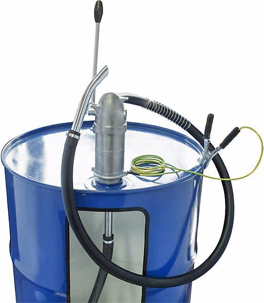 Image du produit Jessberger Pompe manuelle vide-fûts/jerrycans à levier, pour essence, diesel, fuel, etc.