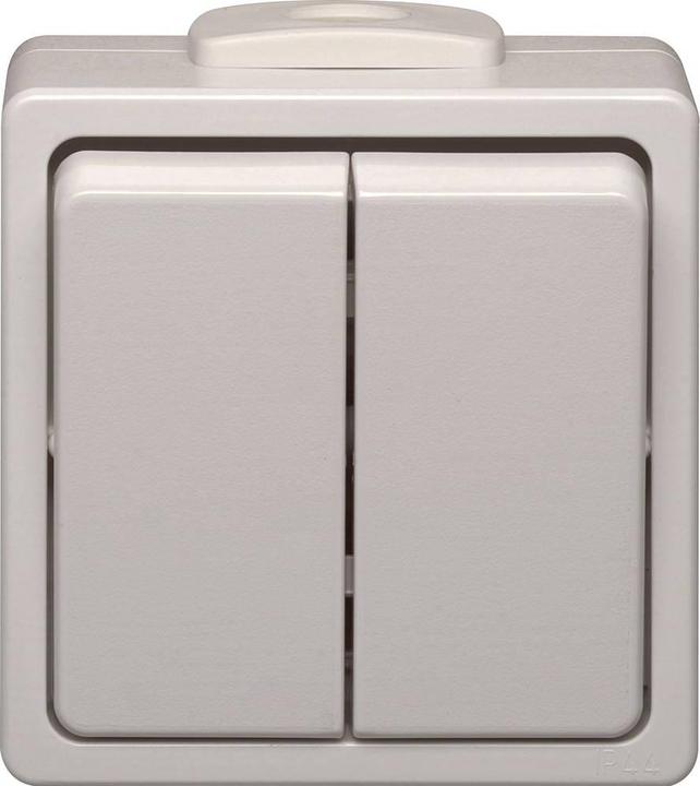 Actual product image N&L Elektrotechnik N & L 28386 Series switch complete surface-mounted light grey