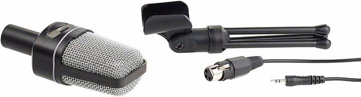 Produktbild Auvisio Profi-Kondensator-Studio-Mikrofon mit Stativ, 3,5-mm-Klinkenstecker
