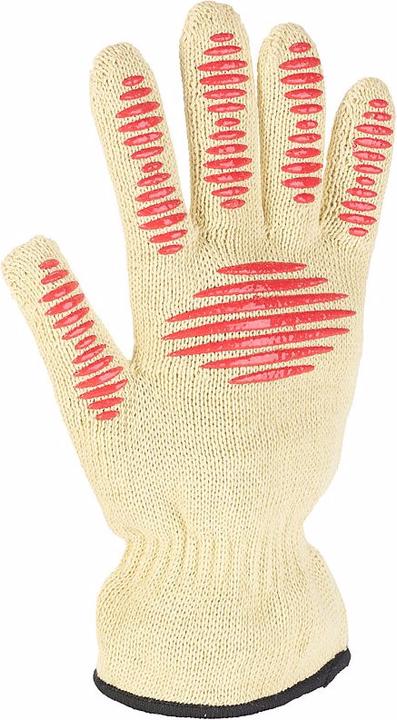 Rosenstein & Söhne 3in1-Sicherheits-Handschuh, Hitze- und Schnittschutz, Anti-Rutsch-Pads (One Size)