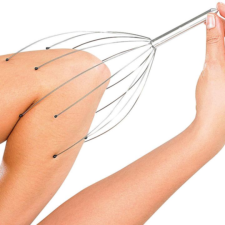 Image du produit Pearl Set de 4 araignées de massage pour la tête Masseur de tête avec poignée métallique