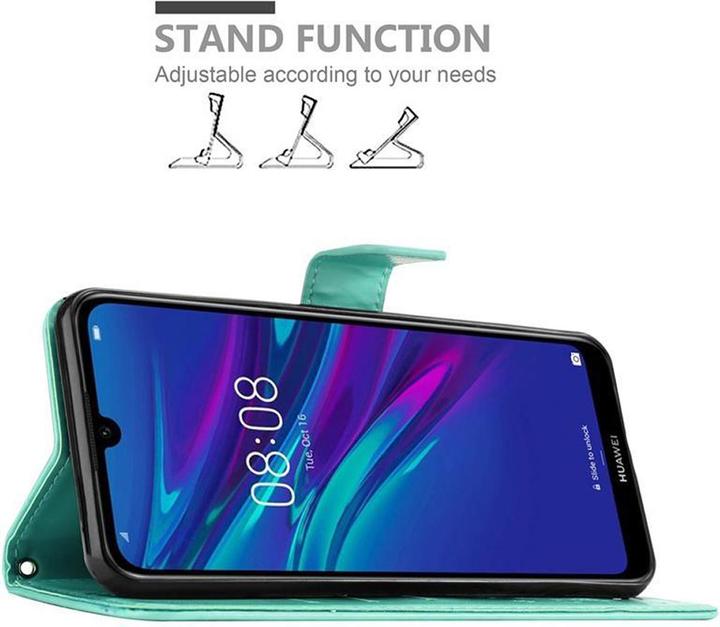 Actual product image Cadorabo Flower Book Cover (Huawei Y6 (2019))