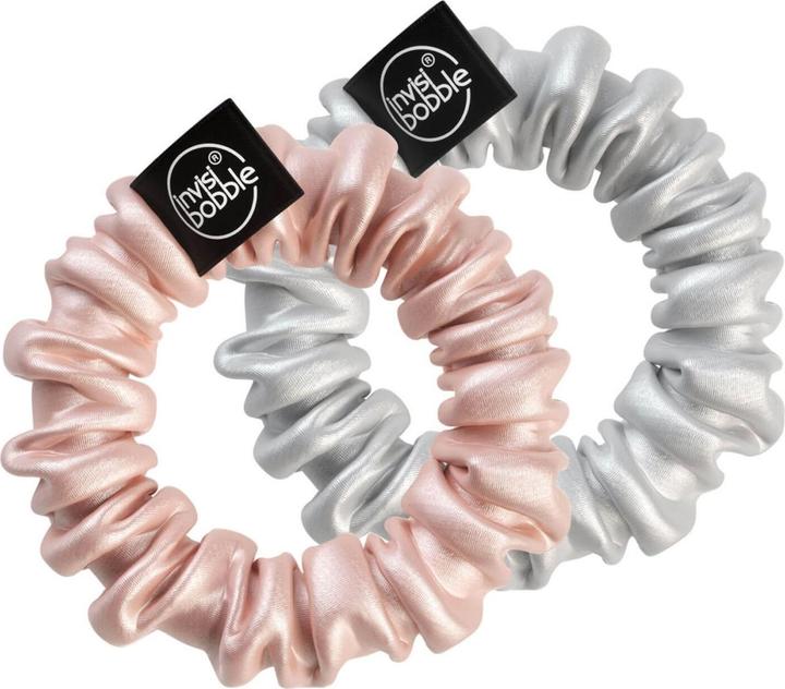 Actual product image Invisibobble Sprunchie Slim Bella Chrome 2 Pcs (Hair tie)