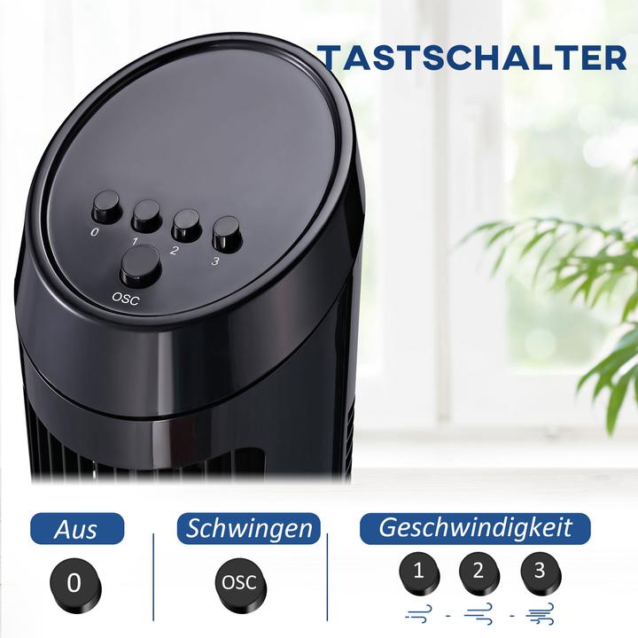 Produktbild Homcom Turmventilator mit 3 Belüftungsstufen