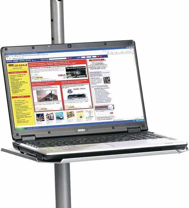 Produktbild General Office Variabler Profi-Projektor-Wagen mit 2 Ablage-Ebenen