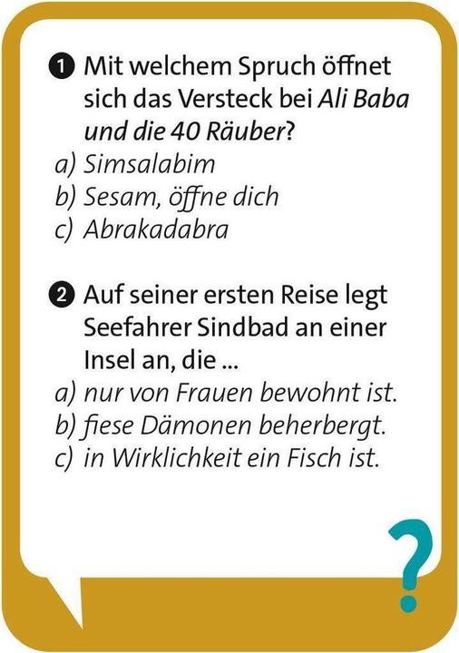 Produktbild Pocket Quiz junior Märchen & Sagen (Deutsch)