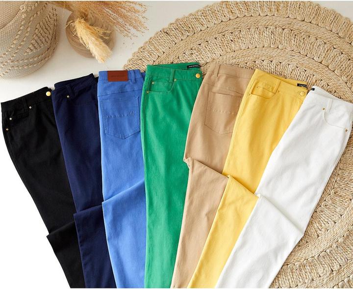 Immagine prodotto Anne Weyburn Pantaloni dritti a cinque tasche in cotone elasticizzato (42)