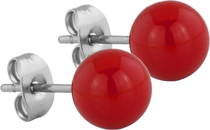 Immagine prodotto Star Piercing Orecchini a perno Fire Red Ball (Acciaio chirurgico 316L, senza ottone)