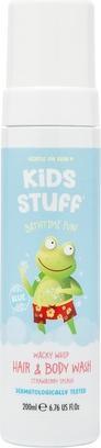 Kameja Cosmetics Kids Stuff Blue Wacky Whip Schäumendes Haar- und Körperwaschmittel mit Erdbeerduft 200ml (200 ml)