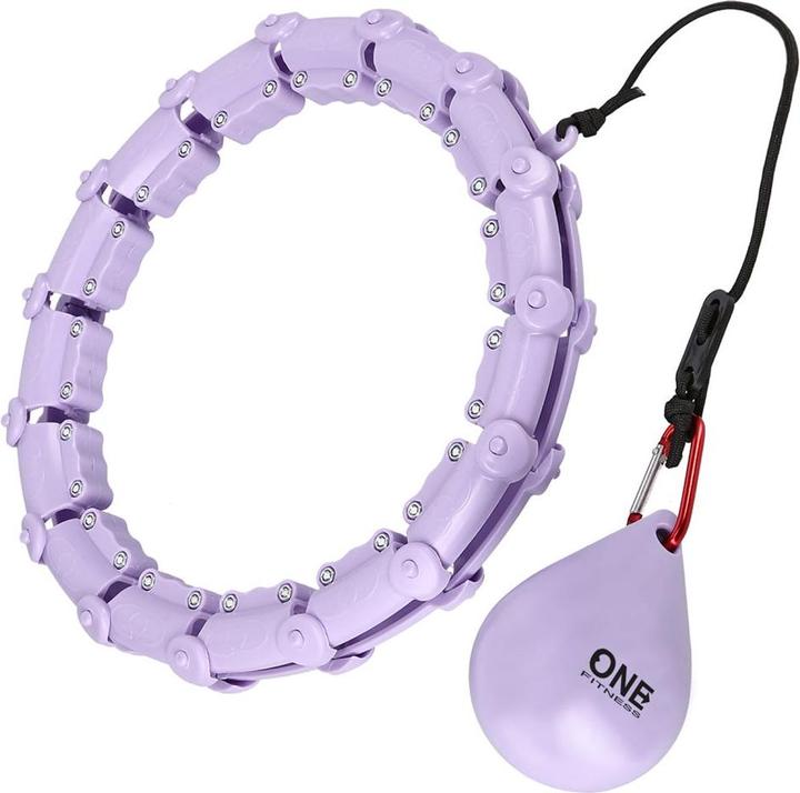 Actual product image One Hula Hop OHA02 with weight purple (39 cm)