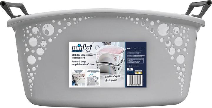 Immagine prodotto Cesto per la biancheria 40l impilabile grigio (40 l)