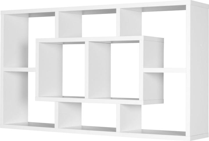 Produktbild FineBuy Regal Holz furniert Weiss (16 x 85 x 48 cm)