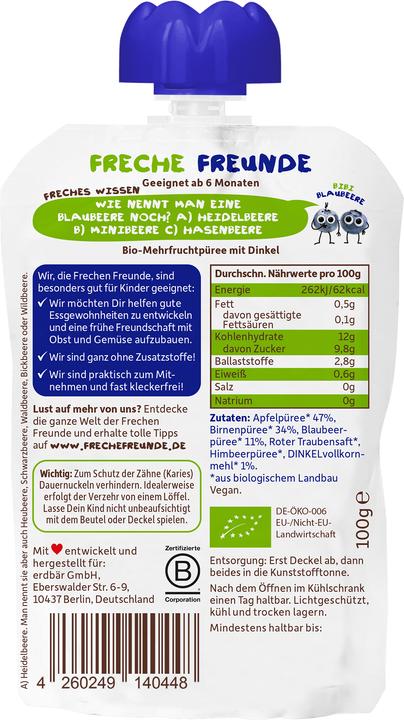 Image du produit Freche Freunde Quetschmus (100 g)