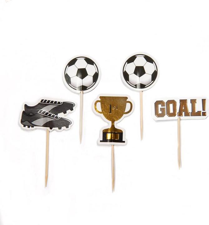 Actual product image Creative Party Pics cupcake toppers Football
