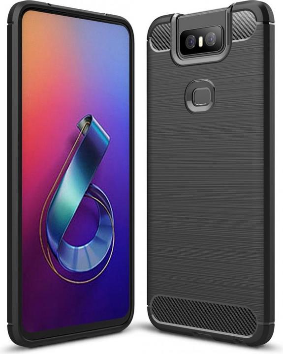 Produktbild Screenguard Asus ZenFone 6 Hülle Carbon Brushed Soft TPU (Asus Zenfone 6)