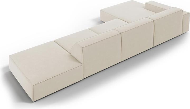 Image du produit Micadoni Canapé D'Angle Gauche Velours, "Jodie", 5 Places, 341x166x70Fabriqué en Europe (Canapé d'angle)
