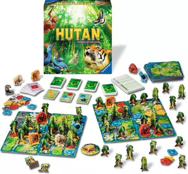 Image du produit Ravensburger 24747 HUTAN - Jeu tactique pour toute la famille, pour 1 à 4 personnes à partir de 8 ans (Allemand)