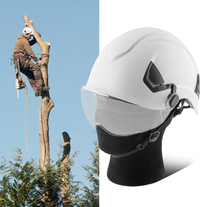 Produktbild Stahlwerk Schutzhelm SVH-100 ST mit Visier EN397 EN166 Forsthelm (53 - 64 cm)