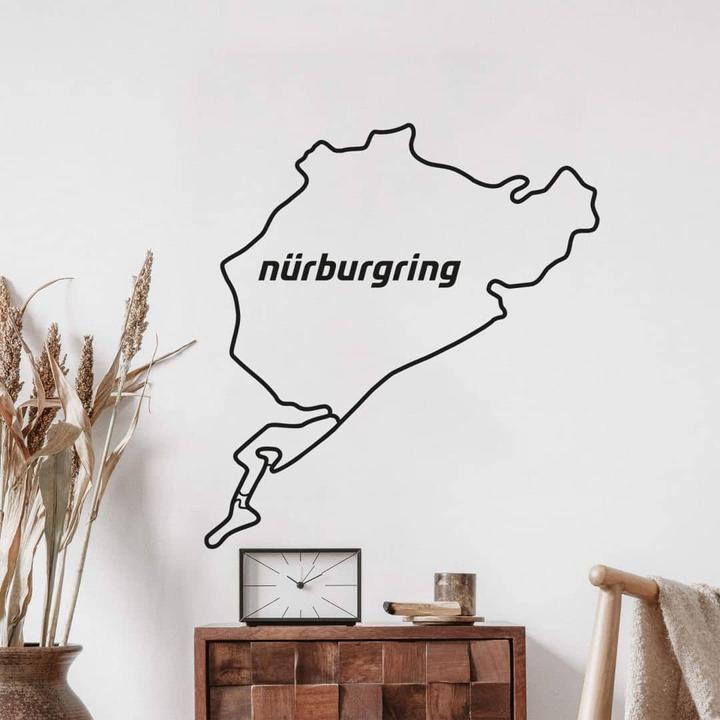 Image du produit Nürburgring Silhouette du parcours complète (74 x 80 cm)
