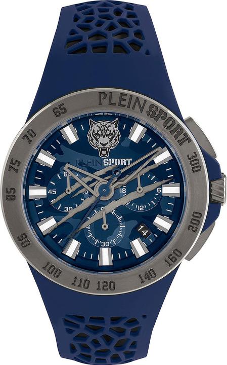 Actual product image Plein Sport PSABA0223 Thunderstorm Chronograph 43mm 5AT (Analogue wristwatch, 43 mm)