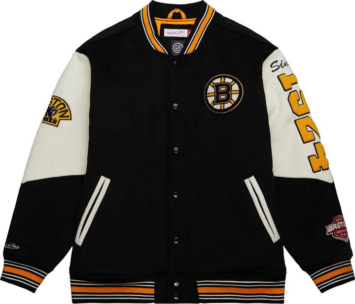 Image du produit Mitchell & Ness M&N Vintage Varsity Wool Veste - NHL Boston Bruins (XL)