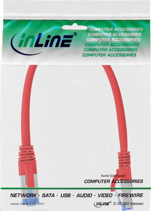 Actual product image InLine Patch cable (S/FTP, CAT6a, 0.25 m)