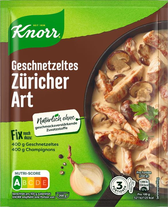 Produktbild Knorr Fix Zürichergeschnetzeltes (54 g)
