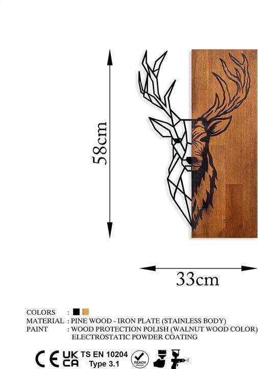 Actual product image Wallxpert Deer Whisper (33 x 58 cm)