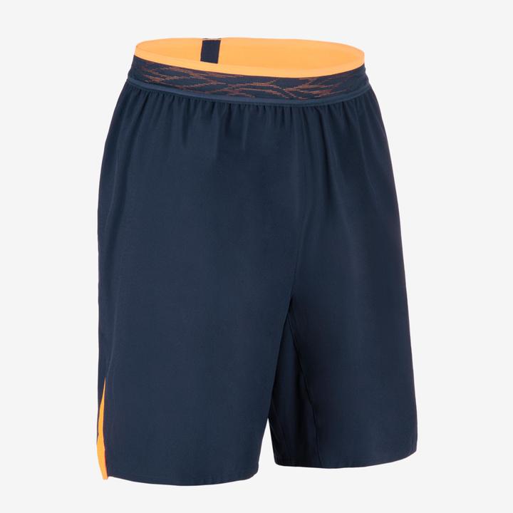 Produktbild Kipsta Damen/Herren Fussball Shorts - CLR marineblau/orange (XL)