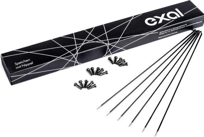 Exal SPOKE ED 2/1,8 BLACK,258MM,100ST