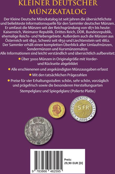 Immagine prodotto Kleiner deutscher Münzkatalog (Tedesco, Günter Schön, 2025)