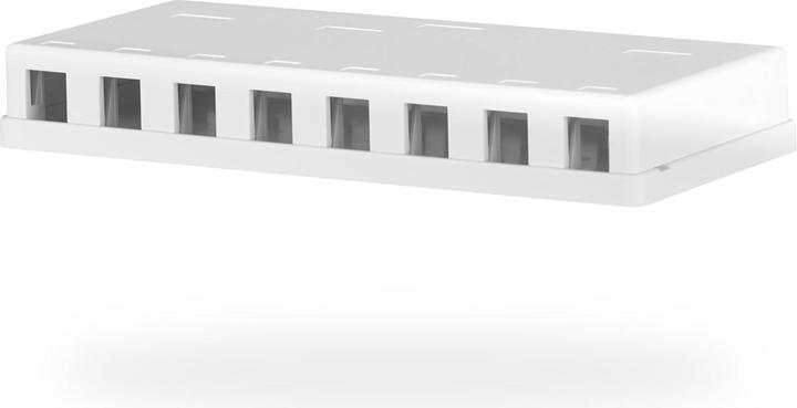 Actual product image M-Cab Keystone Box 8port Surf-Mounted (Keystone module holder)